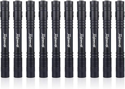 10 Pcs Led Medical Penlight, 1000 Lumen penlight EDC XPE Q5 Black Nurse Doctor Flashlight with Clip Penlight