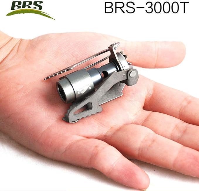 BRS Outdoor BRS-3000T Ultra-Light Titanium Alloy Miniature Portable Picnic Camping Gas Cooking Stove Portable Ultralight Burner 25gram