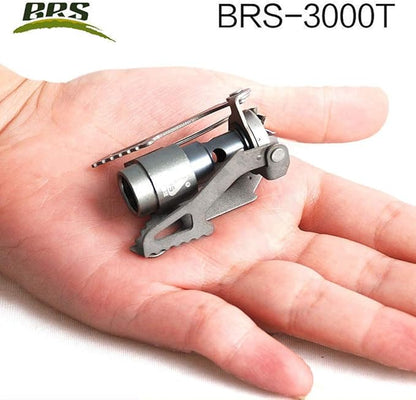 BRS Outdoor BRS-3000T Ultra-Light Titanium Alloy Miniature Portable Picnic Camping Gas Cooking Stove Portable Ultralight Burner 25gram