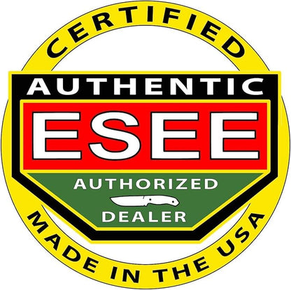 ESEE Knives 3P-MB Fixed Blade Knife w/Molded Polymer Sheath & MOLLE Back (Black Blade/Coyote Brown Sheath/MOLLE Back)