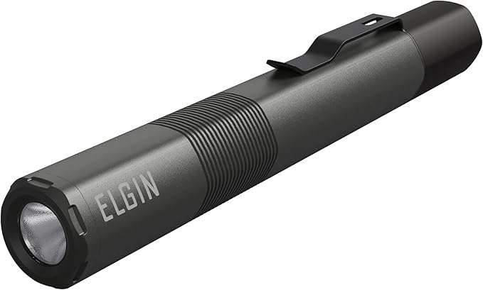 Elgin Firebolt Inspection Flashlight LED Pen Light, Super Bright 100 Lumens Pocket EDC Flash Light with Magnetic Mount IP66 Weatherproof for Everyday use, Work, Construction, Outdoor, Camping, Hiking