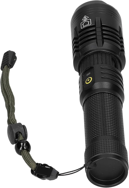 Garosa Flashlight Powerful Torch 5000LM Long Shot Telescopic Zoom Waterproof Emergency Flashlight for Outdoor Tourism Hiking Camping,Flashlight