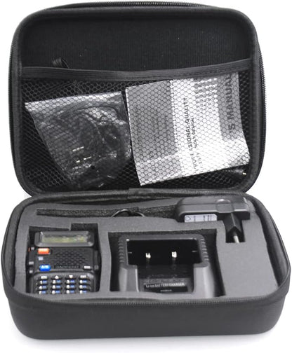 BAOFENG Radio Carrying Travel Case UV-5R All Series UV-5R UV-5RA UV-5RE UV-5RM, Protect Dual Band Two-Way Radio(Black)