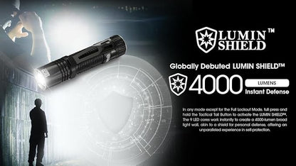 Nitecore EDC33 UHi 20 MAX LED Rechargeable Flashlight - 4000 Lumen w/Eco-Sensa USB Charging Cable