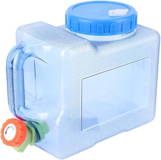 Water Storage Containers, Camping Water Container, Portable Water Tank with Faucet Camping Bucket with Tap Water Jug with Spigot BPA Free Emergency Water Storage