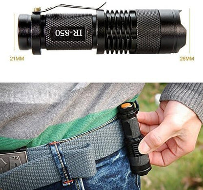 Maketheone IR Torch 3 Watt 850NM Infrared Light Night Vision Flashlight Torch - Infrared Light is Invisible to Human Eyes - to be Used with Night Vision Device (NOT Include Battery)