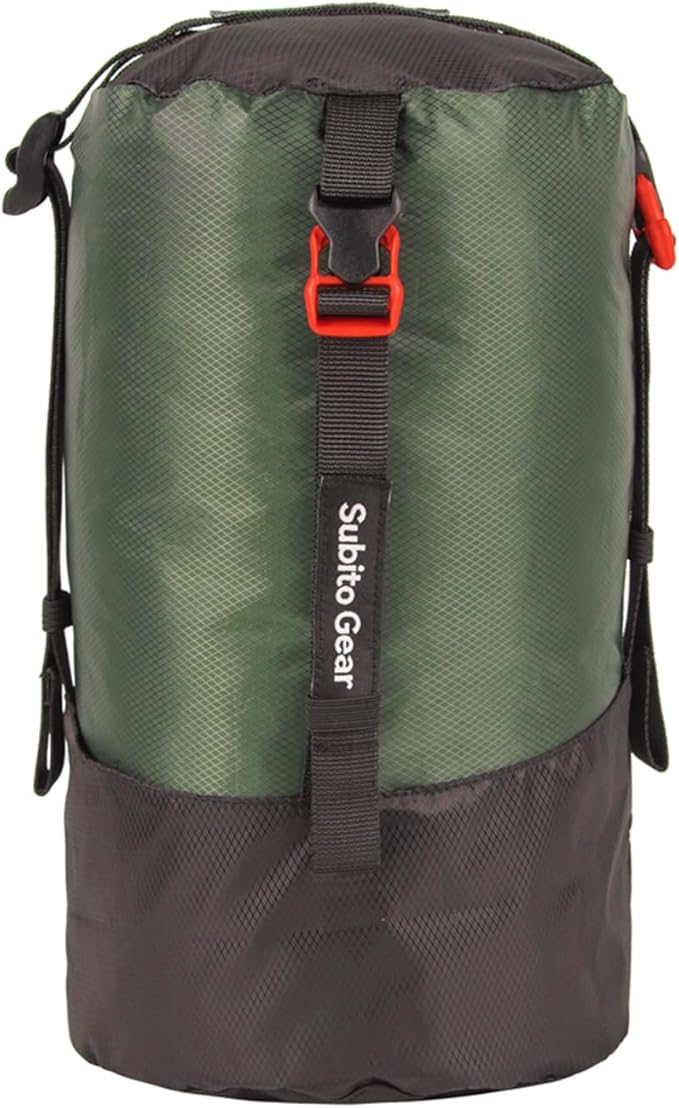 Ultra-Light Compression Stuff Sack, 70D Nylon Sleeping Bag Stuff Sack 1L/5L/7L/17L/25L Compression Bag Space Saving Gear for Camping Hiking Backpacking
