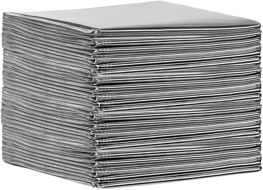 Insulated Mylar Blankets – Pack of 4 Individually Packed Emergency Blankets – 84 x 52 Inches Thermal Blanket – Weatherproof and Waterproof Blanket for Survival Kits