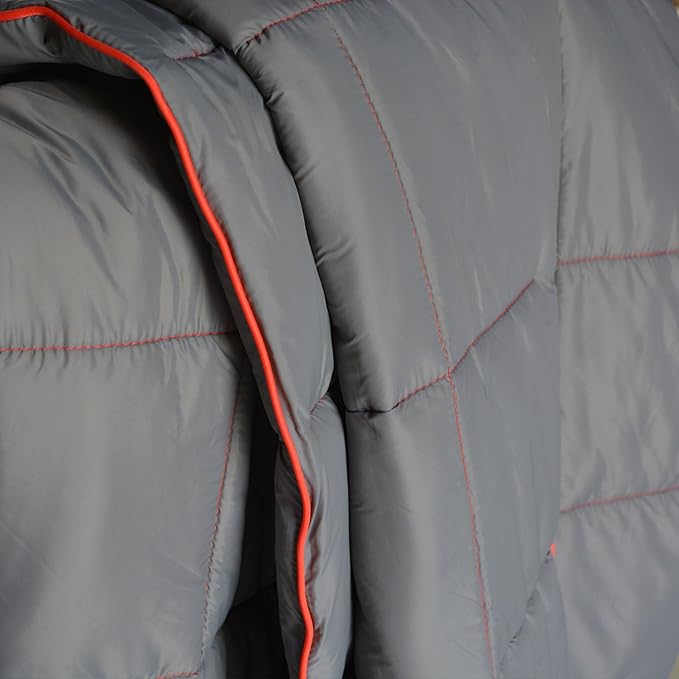 Camping Blanket, Puffy Waterproof Travel Blanket, Warm Cozy Picnic Blanket, for Outdoors, Travel, and Mountain.(Grey, 55" x 39")