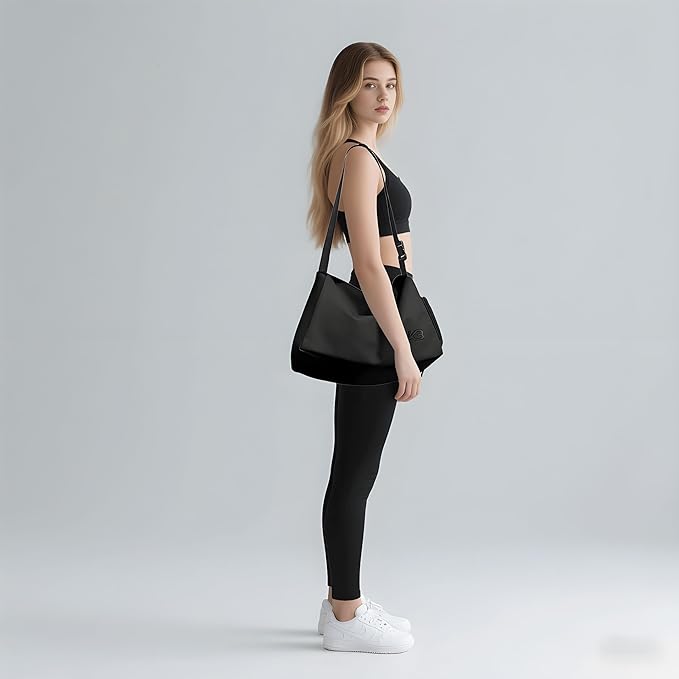 Small Gym Bag for Women Sports Duffel Bag with Shoes Compartment, Waterproof Travel Duffel Bag Carry on Bag Overnight Bag Weekender Bags for Workout Swimming Yoga Dance