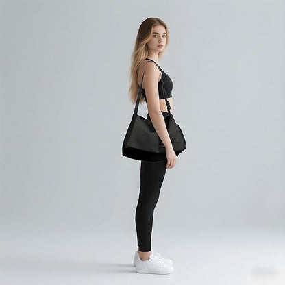 Small Gym Bag for Women Sports Duffel Bag with Shoes Compartment, Waterproof Travel Duffel Bag Carry on Bag Overnight Bag Weekender Bags for Workout Swimming Yoga Dance