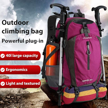 40L Waterproof Lightweight Hiking,Camping,Travel Backpack for Men Women