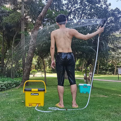Rinse Kit Portable Shower,Portable Shower for Camping,Portable Shower Rechargeable,Camping Shower Kit with Pump/Shower Head/5 Gallon Tank,Electric Portable Outdoor Shower,Portable Camp Shower