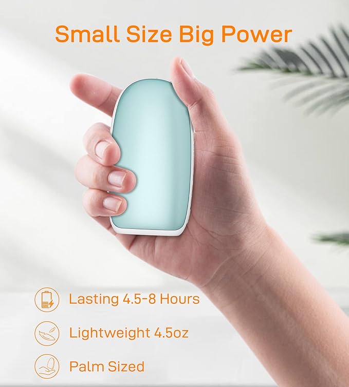 Hand Warmers Rechargeable, Electric Reusable 5000mAh Single Sided or Double Sided Heating Battery Pack for Football Winter Camping Fishing Skiing, Great Gift for Women and Men
