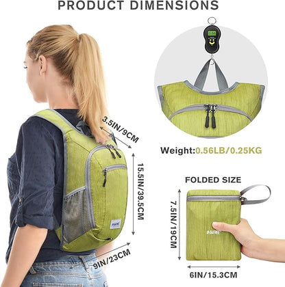 G4Free 10L/15L Hiking Backpack Lightweight Packable Hiking Daypack Small Travel Outdoor Foldable Shoulder Bag