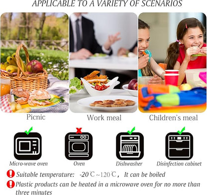 Travel Utensils with Case, Reusable Utensils Set with Case, Lunch Box Utensils Set Portable Utensils Set for Lunch Box School Picnic Travel Camping or Daily Use (4 Colors)