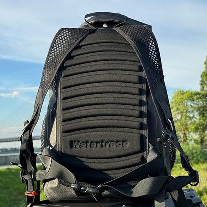 Waterproof Dry Bag for Kayaking, Surfing, Canyoning, Trekking, Camping, Water Sports, Rainproof (Black gray, 35)