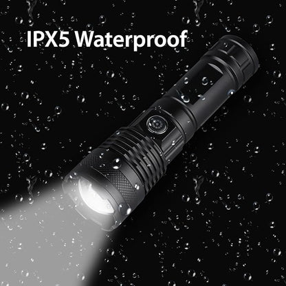 Rechargeable Led Flashlights High Lumens, 250000 Lumens Super Bright Tactical Flashlight, Handheld Powerful Flashlights for Emergencies, Camping, Hiking