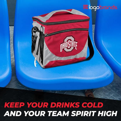 Logo Brands NCAA Unisex Adult 24-Can Cooler with Bottle Opener and Front Dry Storage Pocket, One Size, Multicolor