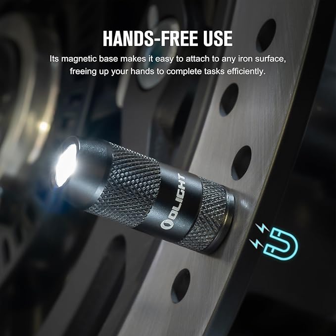 OLIGHT IMINI 2 EDC Rechargeable Keychain Flashlight, 50 Lumens Compact and Portable Mini Light, Tiny LED Keyring Lights with Built-in Battery Ideal for Everyday Carry and Emergencies (Black)