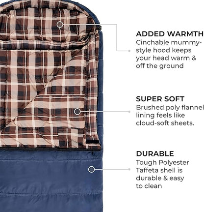 TETON Celsius XL, -25F, 20F, 0F Degree Sleeping Bags, All Weather Warm Sleeping Bag for Adults and Kids, Camping Season, Compression Sack Included