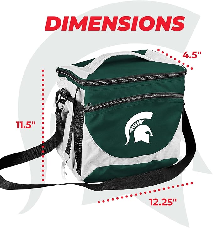 Logo Brands NCAA Unisex Adult 24-Can Cooler with Bottle Opener and Front Dry Storage Pocket, One Size, Multicolor