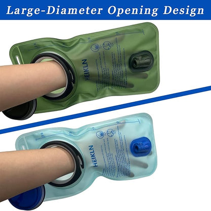 Hydration Bladder, 2L-3L Water Bladder for Hiking Backpack Water Storage Bag Reservoir, BPA Free Water Pouch Hydration Pack Replacement for Bicycling Cycling Hiking Camping Hunting Running