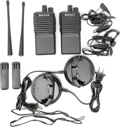 BFTECH BF-V8S Two Way Radios Long Range Walkie Talkie Handheld Radio with Earpiece IC Certified:25769-BFV8S(Pack of 2)