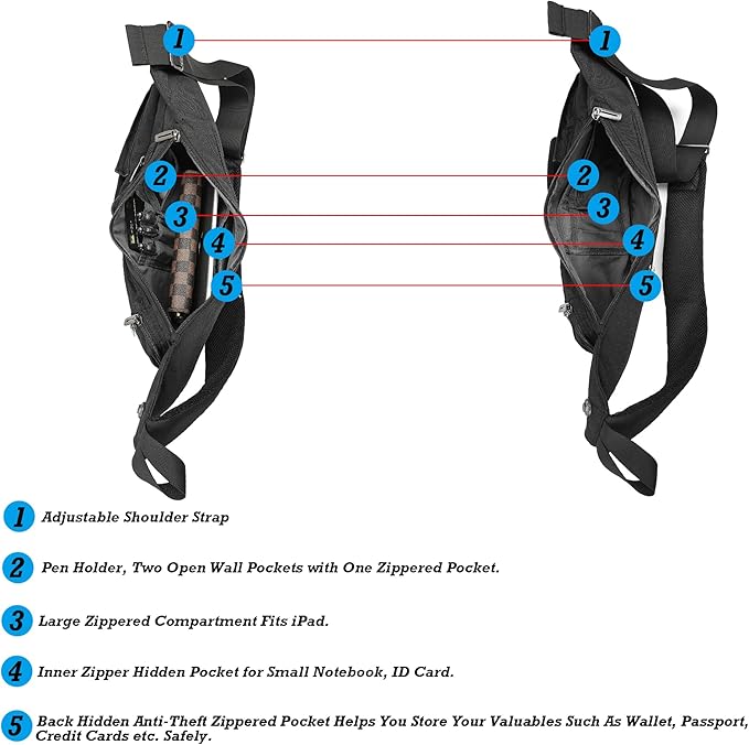 NICGID Sling Bag Chest Shoulder Backpack Crossbody Bags Casual Daypack for Men Women