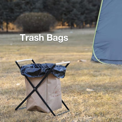 TRIPTIPS Biodegradable Portable Toilet Bags 8 gallon｜40 Count Camping Toilet Bags for Portable Potty,Leak-Proof 100% Compostable Toilet Bags 5 Gallon Bucket，Toilet Waste Bags for Outdoors