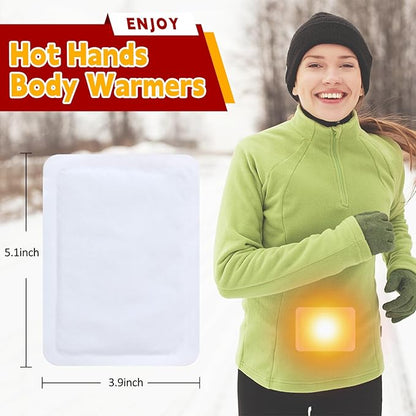 Hand Warmers - (Upgraded Large) Long Lasting Safe Natural odourless air Activated Hand Warmers - Up to 12 Hours of Heat - 20 Tablets for Cold Weather Such as Skiing, Winter Camping etc.