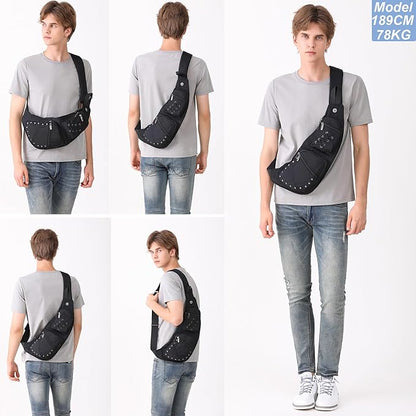 NICGID Sling Bag Chest Shoulder Backpack Crossbody Bags Casual Daypack for Men Women
