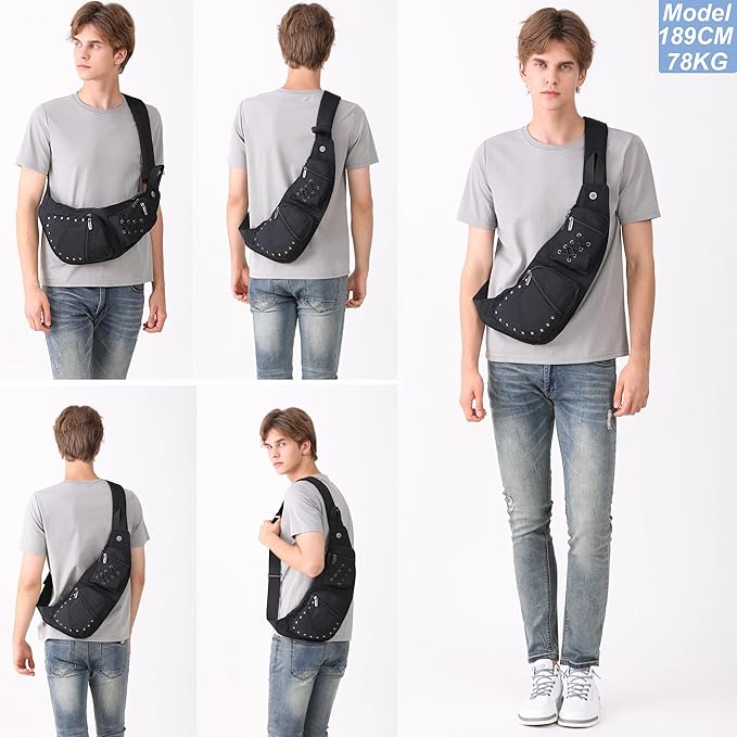 NICGID Sling Bag Chest Shoulder Backpack Crossbody Bags Casual Daypack for Men Women