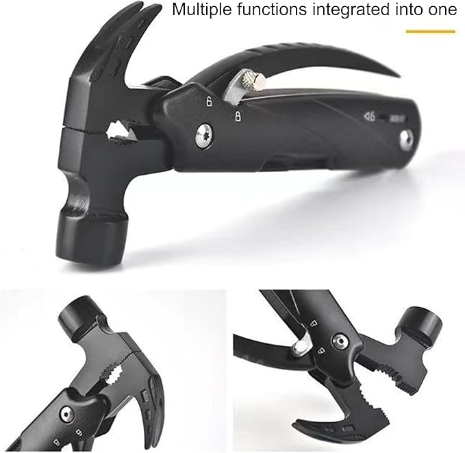 12 in 1 Hammer Multitool Dad Gifts, Father's Day Gifts for Dad, Birthday Gifts for Men, Him, Grandpa, Camping Essentials Camping Gear Tools for Men