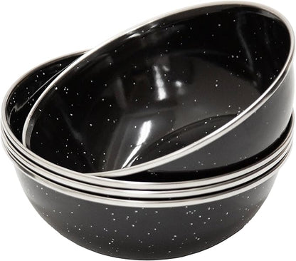 Stansport 24-Piece Enamel Camping Tableware Set