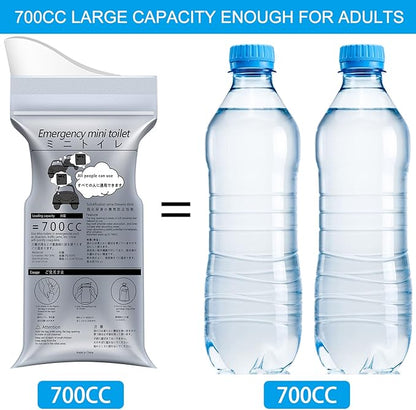 Emergency Portable Urine Bag, 8 pcs Travel Urinal Bag, Disposable Urine Bag Used for Emergency Situations for Traffic Jams, Vomiting, Camping. Unisex Urinal Bag
