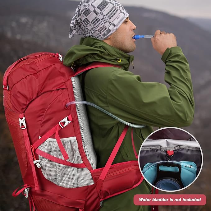 HOMIEE 50L Hiking Backpack Travel Bag Waterproof Camping Backpack with Rain Cover Lightweight Backpacking Backpack Rucksack