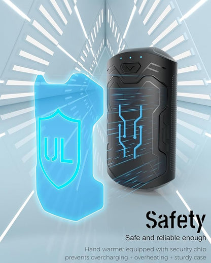 Hand Warmers Rechargeable 2 Pack, ROFWIZ 6000mAh Electric Portable Pocket Heater, are Great Warm Gifts for Women, Men, Heat Therapy, Raynauds, Outdoors, Hunting, Golf, Camping Gear