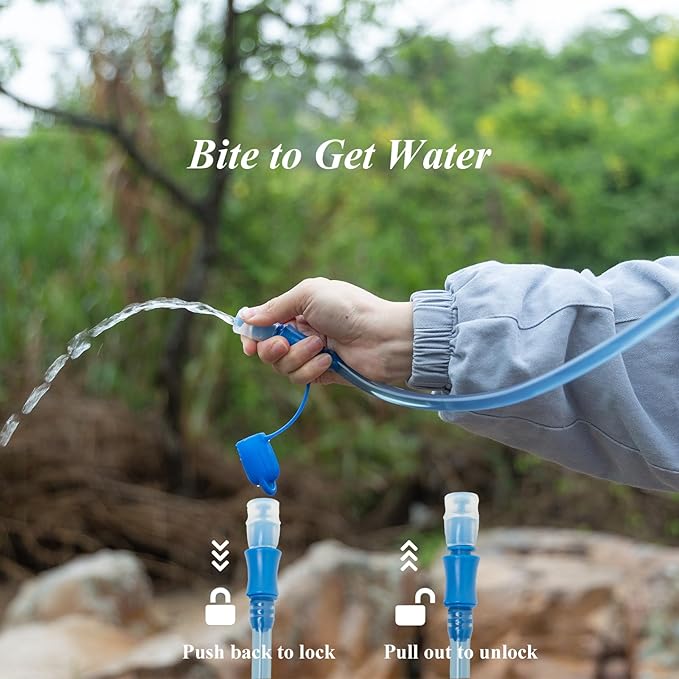 Hydration Bladder Hiking Water Bladder Leak-Proof Water Reservoir BPA Free Hydration Bag for Biking Running Camping