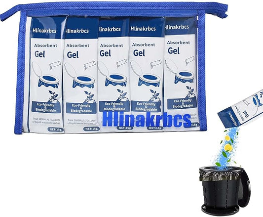 Portable Toilet Powder,Camping Toilet Absorbent Gel,Poo Urine Powder for Camp Toilet Outdoor Hiking