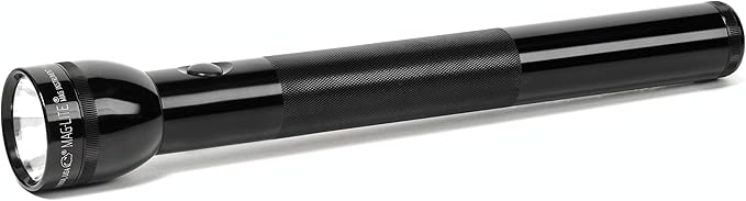 MagLite - S4D015 Maglite Heavy-Duty Incandescent 4-Cell D Flashlight in Display Box, Black