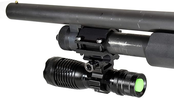 Trinity 1500 lumens led Tactical Flashlight with Mount for 20 Gauge Shotguns blk_AB