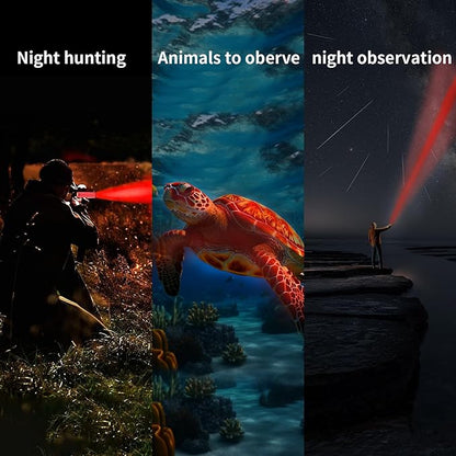 6 Pack Red Light LED Flashlight Mini, Red Flashlight Red Torch for Astronomy, Aviation, Night Observation and Animal Observation