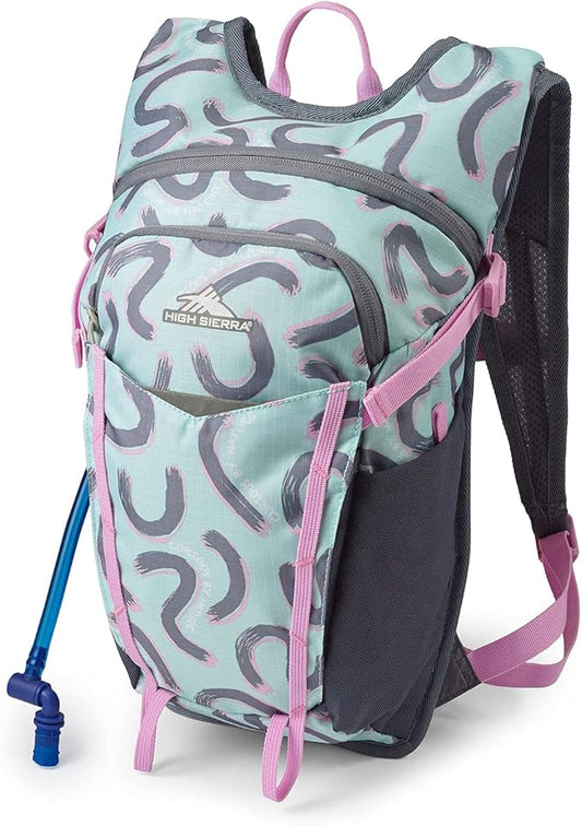 High Sierra Hydrahike 2.0 Hydration Backpack with 2L Water Bladder for Running, Hiking, Camping, or Cycling