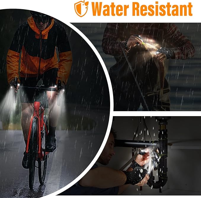 Gifts for Men Dad Boyfriend Husband Him Fathers Day Birthday, LED Flashlight Gloves, Hands Free Finger Lights Cool Gadgets for Repairing Fishing Grilling Camping, Unique Men Gift