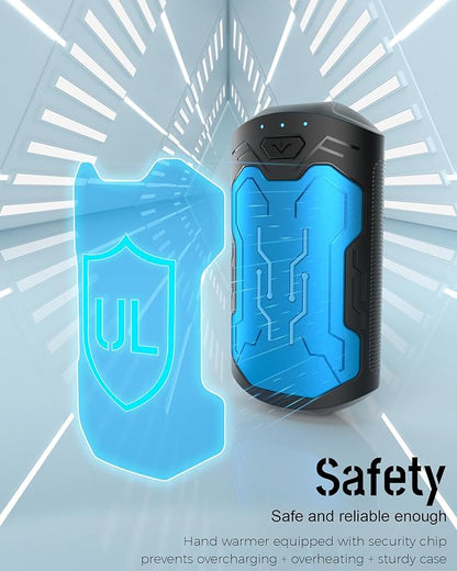 Hand Warmers Rechargeable 2 Pack, ROFWIZ 6000mAh Electric Portable Pocket Heater, are Great Warm Gifts for Women, Men, Heat Therapy, Raynauds, Outdoors, Hunting, Golf, Camping Gear