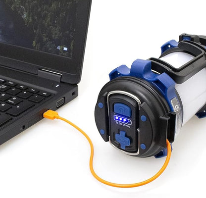 LFI Lights | Home Emergecy Flashlight & Lamp |IPX4 Water Resistant | 2 Way USB Charging | Rechargeable Battery Included | (2 Pack) | RZFLHE-A99