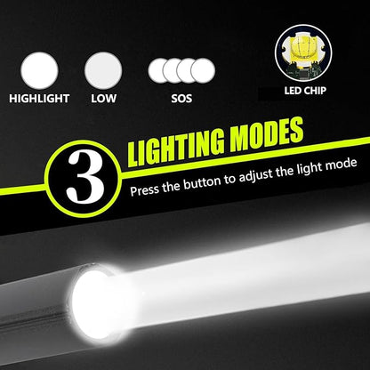 9 Pack LED Mini Flashlights, USB Rechargeable, High Lumens, 3Modes, Portable & Pocket Size, Camping Flashlight Set-PerfectChristmas Gifts