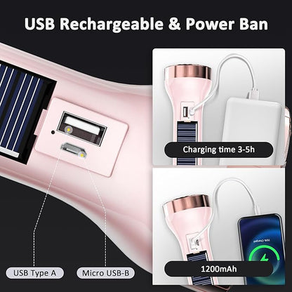 LED Flashlights, Bright Flashlights for Emergencies, Camping, Hiking, Walking, 3 Modes Flash Light with COB Work Light, Capable to Recharge Mobile Devices,fl-LL-5898-p-n-0
