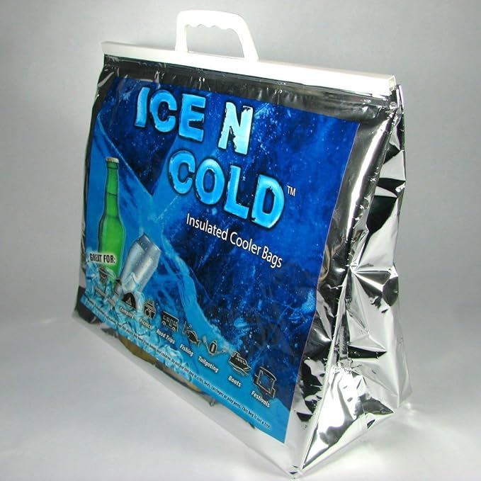 Insulated Picnic/Shopping Cooler Bags, Pack of 5, Lightweight Soft Collapsible, Large Capacity, 35lbs, Fast Same Day Shipping